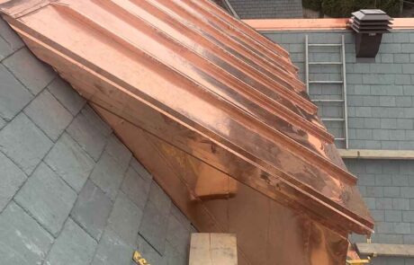 slate roof with copper domerz