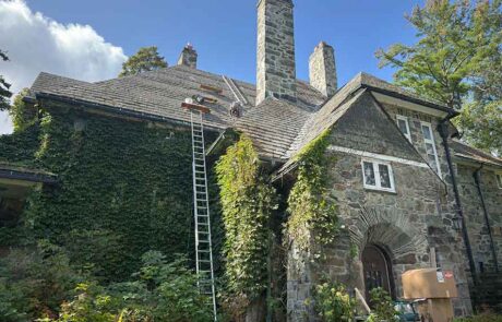 Slate roofing