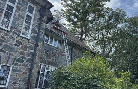 Slate roofing